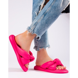 Chaussons femme Shelovet roses 1