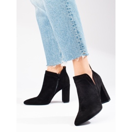 Bottes en daim noir de Shelovet le noir 1