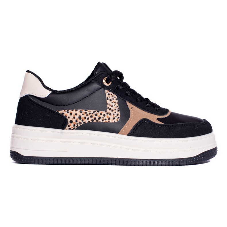 Chaussures de sport pour femmes sur la plate-forme noire Shelovet le noir 1