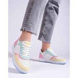 Chaussures de sport multicolores Shelovet pour femme blanc 2