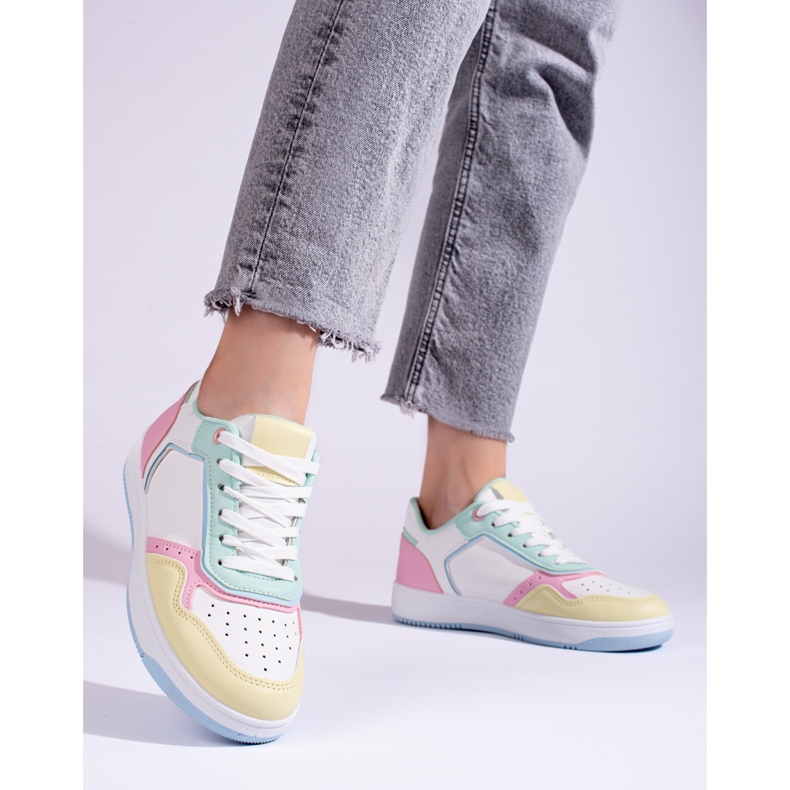 Chaussures de sport multicolores Shelovet pour femme blanc 2