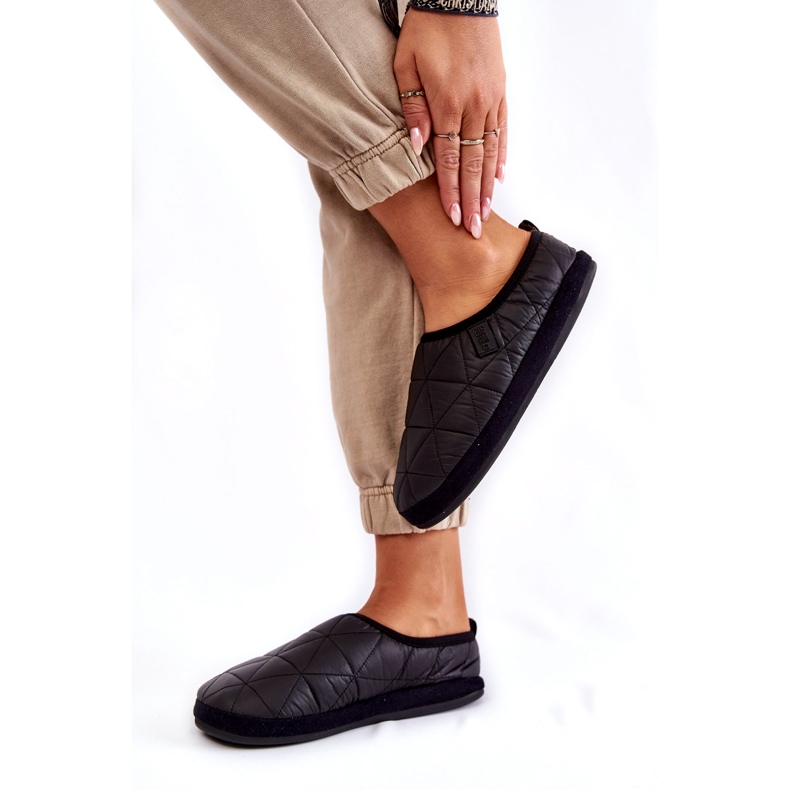 Pantoufles isolées pour femmes Big Star KK274606 noir 3