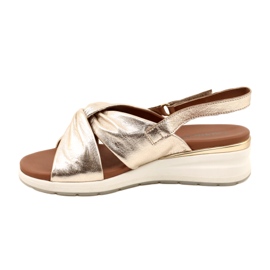 Caprice Sandales Cuir Métal Platino 9-28300-20 959 d'or 4 Caprice Sandales Cuir Métal Platino 9-28300-20 959 d'or 4