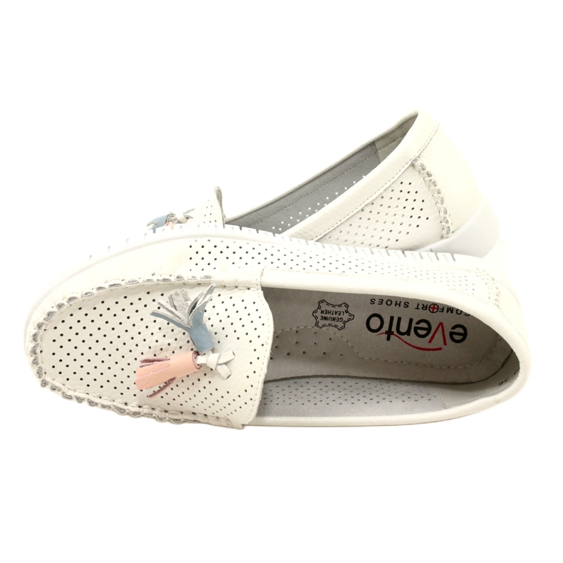 Mocassins Tendance Ajourés Avec Franges Evento 23PB08-5372 Blanc blanche 6 Mocassins Tendance Ajourés Avec Franges Evento 23PB08-5372 Blanc blanche 6