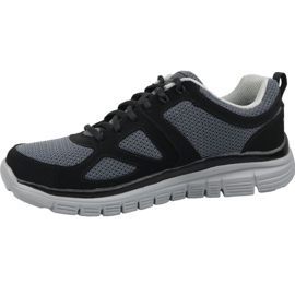 Chaussure Skechers Burns Agoura M 52635-BKGY noir 1