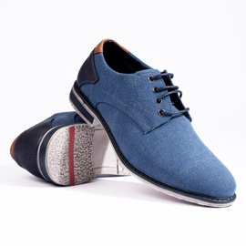 Chaussures textile homme Shelovet bleues 1