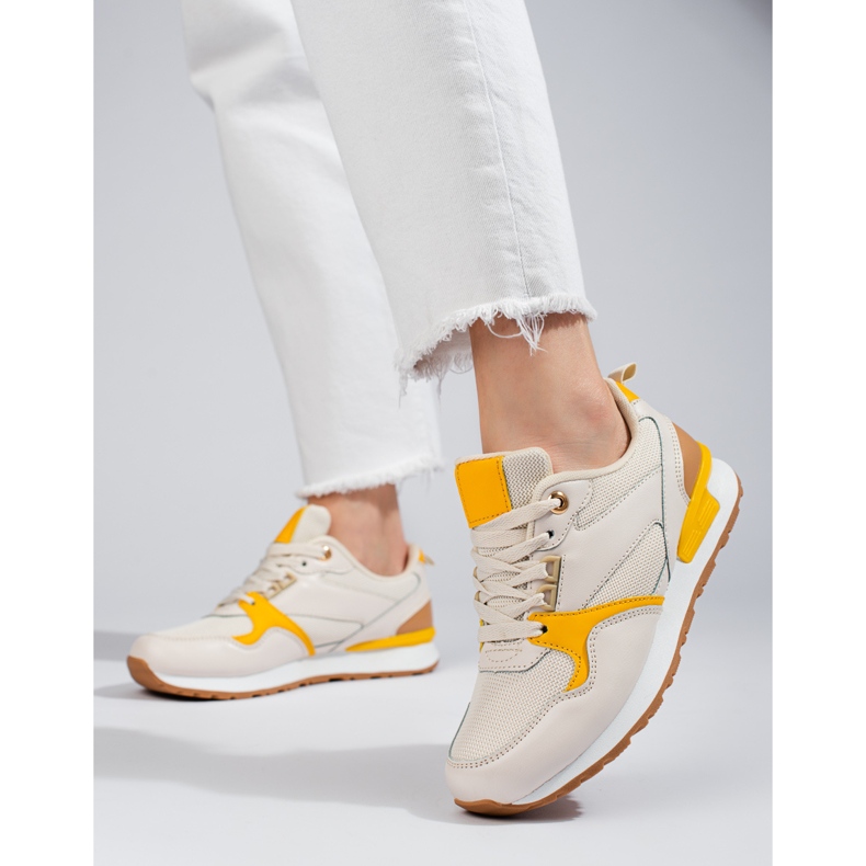 Chaussures de sport femme Shelovet beige 1