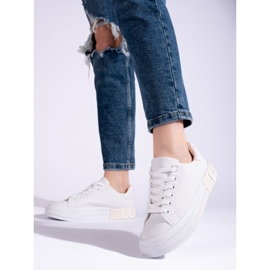 Chaussures de sport blanches classiques Shelovet 1