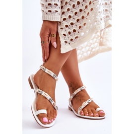 Sandales Femme Avec Coquillages Décoratifs Blanc Verdem blanche 2