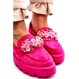 Bestelle Mocassins Plateforme Ornés Femme Fuchsia Brenda rose 3 Bestelle Mocassins Plateforme Ornés Femme Fuchsia Brenda rose 3