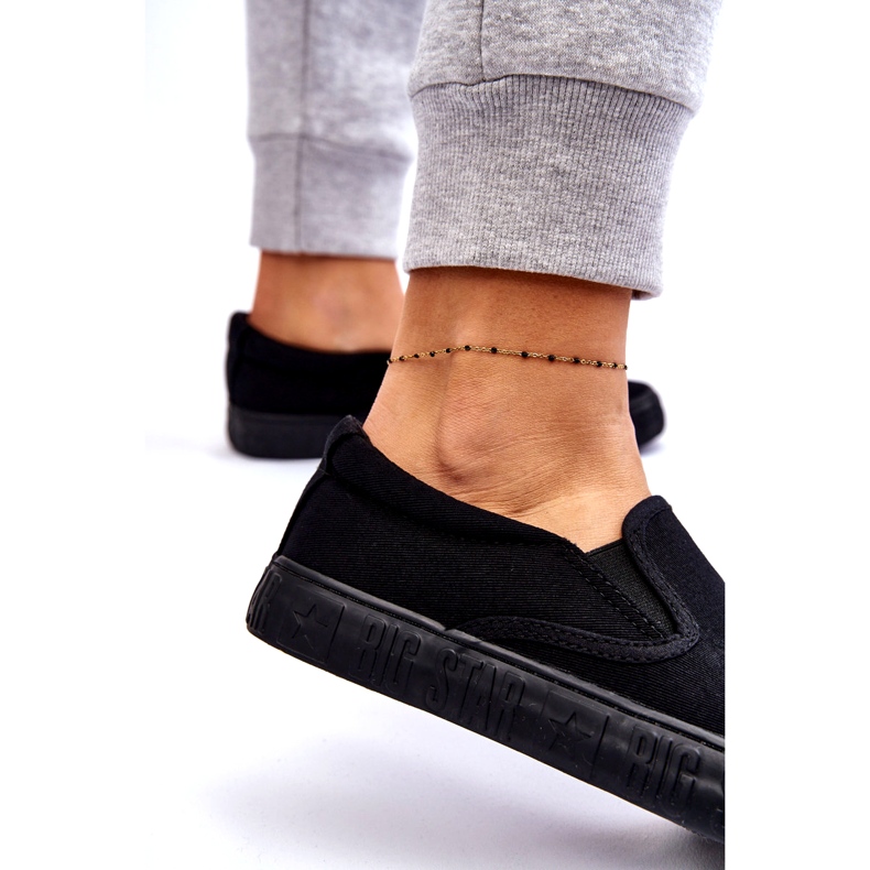 Baskets Femme Slip-On Big Star LL274392 Noir le noir 1