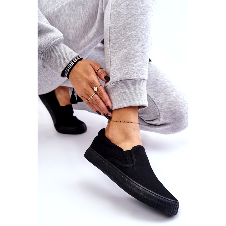 Baskets Femme Slip-On Big Star LL274392 Noir 2