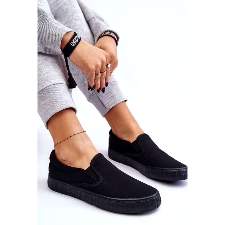 Baskets Femme Slip-On Big Star LL274392 Noir le noir 3