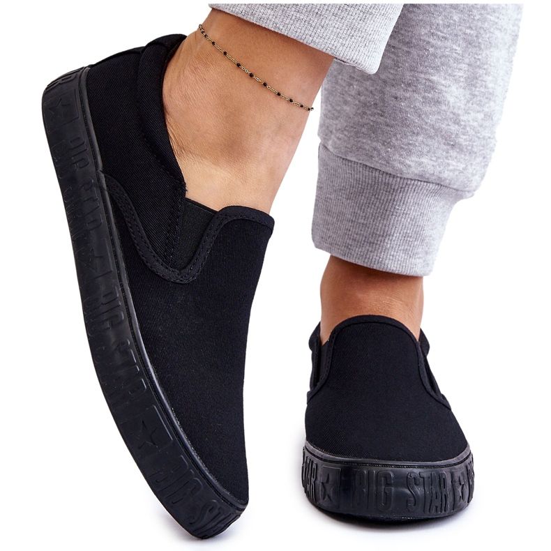 Baskets Femme Slip-On Big Star LL274392 Noir 4