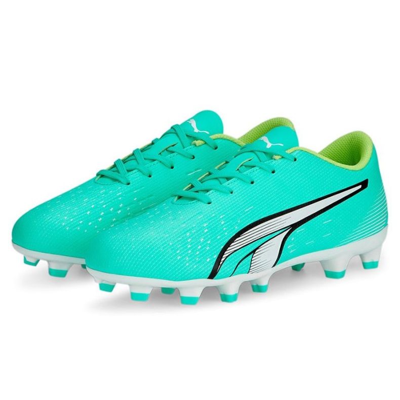 Chaussures de football Puma Ultra Play FG/AG Jr 107233 03 vert vert 1