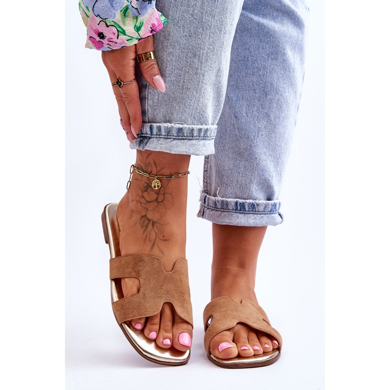 Seastar Chaussons Classiques en Daim pour Femme Beige Evana 2