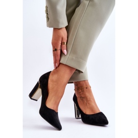 Escarpins à Talons Classiques en Daim Noir Elizabeth le noir 2