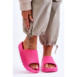 Chaussons Plateforme Tendance Fuchsia Estella rose 1