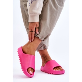 Chaussons Plateforme Tendance Fuchsia Estella rose 2