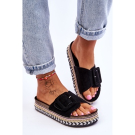 PS1 Sandales pour femmes sur une plate-forme décorée Black Joyce le noir 4