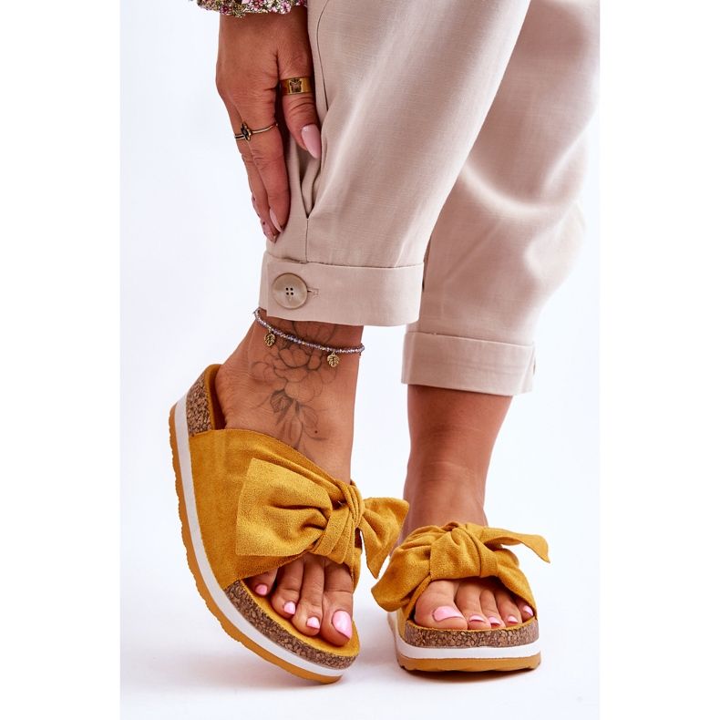 PG1 Tongs à plateforme jaunes So Comfy 1