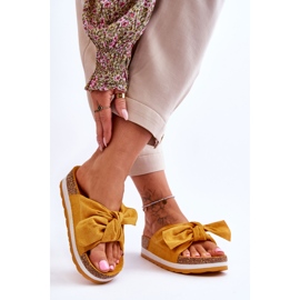 PG1 Tongs à plateforme jaunes So Comfy 2