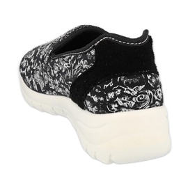 Befado Women's Sports Shoes 517D019 Fleurs noires le noir 3
