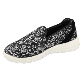 Befado Women's Sports Shoes 517D019 Fleurs noires le noir 4