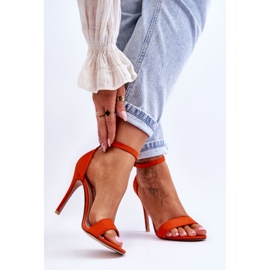 Sandales orange à talons hauts Liberty 2 Sandales orange à talons hauts Liberty 2