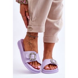Chaussons Plateforme Femme Avec Embellissement Violet Beneca 1 Chaussons Plateforme Femme Avec Embellissement Violet Beneca 1