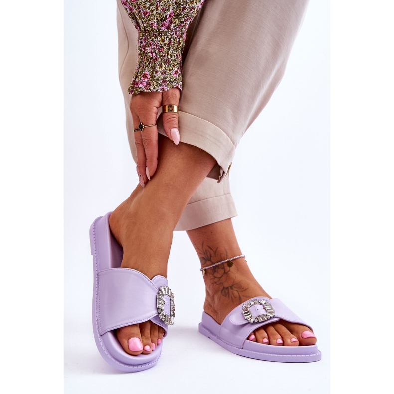 Chaussons Plateforme Femme Avec Embellissement Violet Beneca 2 Chaussons Plateforme Femme Avec Embellissement Violet Beneca 2