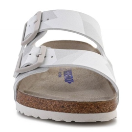 Birkenstock Arizona Desert Soil Geo M 1024881 chaussons blanche 1 Birkenstock Arizona Desert Soil Geo M 1024881 chaussons blanche 1