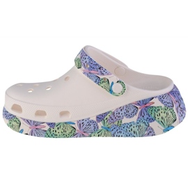 Sabots Crocs Classic Crush Butterfly Sandal W 208258-94S blanche 1 Sabots Crocs Classic Crush Butterfly Sandal W 208258-94S blanche 1
