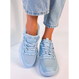 BM Baskets compensées bleues Bains 2