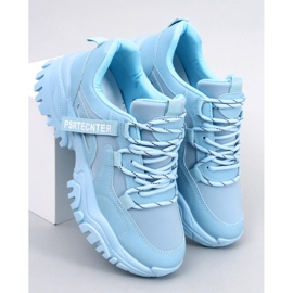 BM Baskets compensées bleues Bains 5