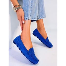 BM Mocassins femme en daim Anaya Bleu 1