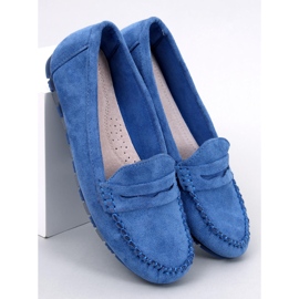 BM Mocassins femme en daim Anaya Bleu 5