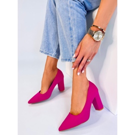 BM Escarpins à talons épais Eilish fuchsia rose 2