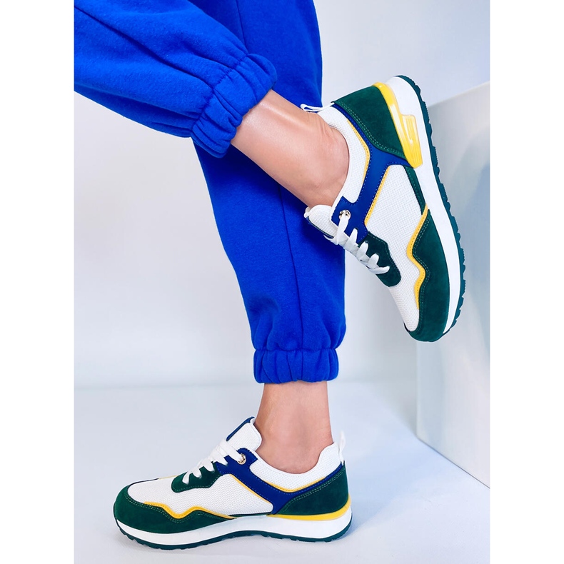 BM Baskets femme Cagle Vert multicolore 2