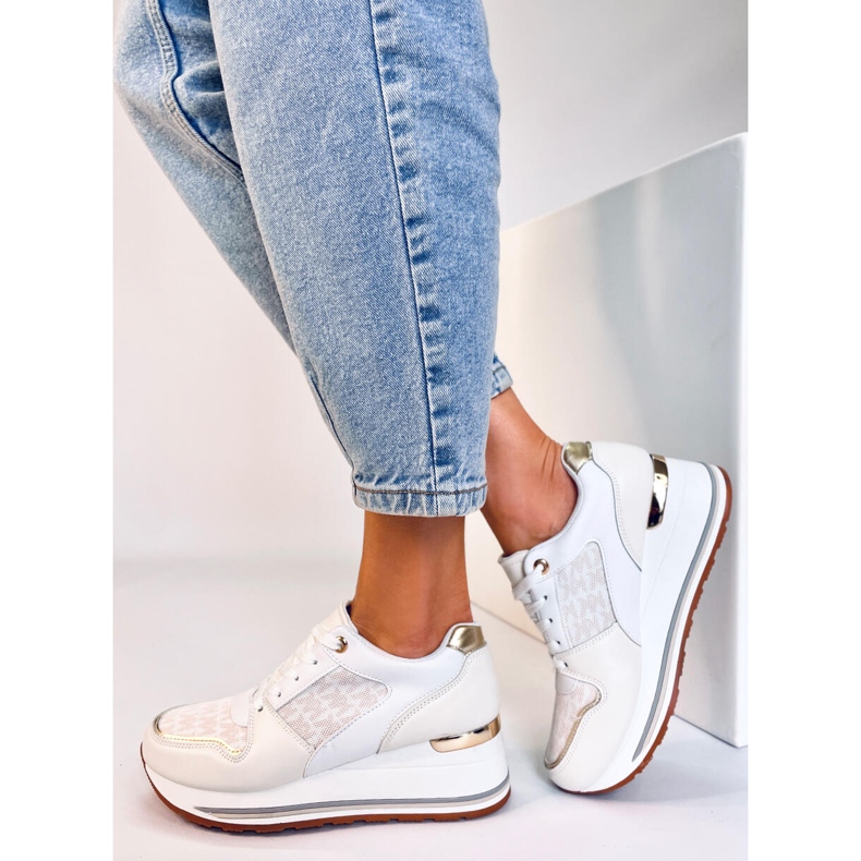 Baskets compensées Gilmore Beige 2