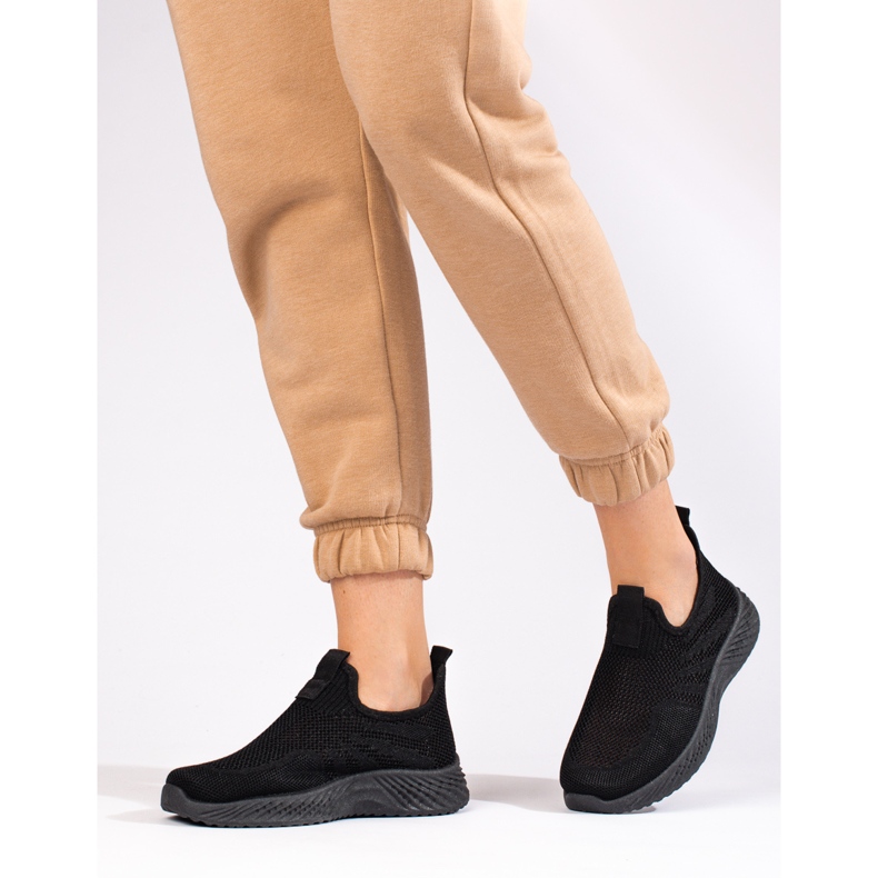 Chaussures de sport ajourées femme Shelovet noir 2