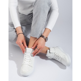 Baskets montantes blanches Shelovet 1