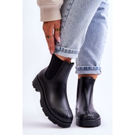BM Bottines En Caoutchouc Slip-On Bottines Jodhpur Noir Carme le noir 1