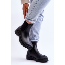 BM Bottines En Caoutchouc Slip-On Bottines Jodhpur Noir Carme le noir 5