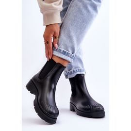 BM Bottines En Caoutchouc Slip-On Bottines Jodhpur Noir Carme le noir 2