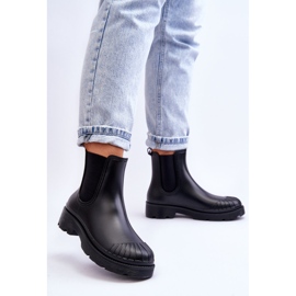 BM Bottines En Caoutchouc Slip-On Bottines Jodhpur Noir Carme le noir 3