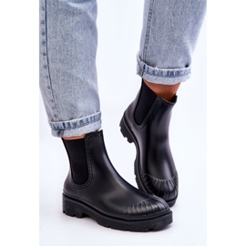 BM Bottines En Caoutchouc Slip-On Bottines Jodhpur Noir Carme le noir 4