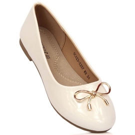Ballerines vernis Vinceza Jr. OCA23-2257 JAN188B blanc 1