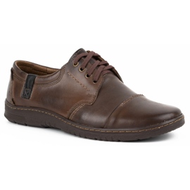 Olivier Chaussures cuir homme 416MP marron foncé brun 1