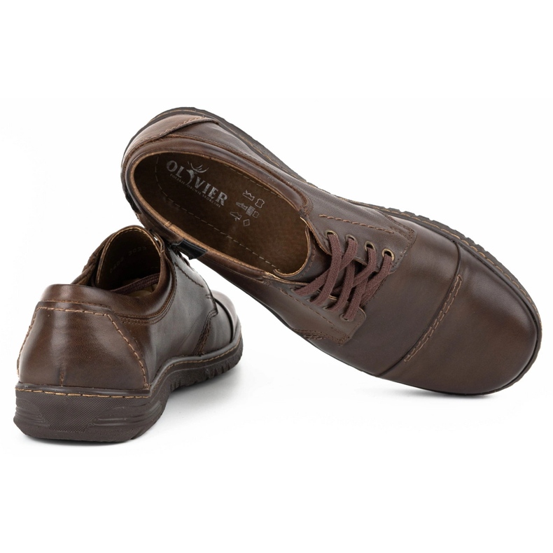Olivier Chaussures cuir homme 416MP marron foncé brun 3 Olivier Chaussures cuir homme 416MP marron foncé brun 3